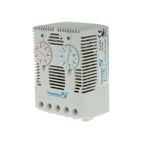 17141000000 — Термостат сдвоенный Pfannenberg FLZ 541, (NC 0 °C..+60 °C / NO 0 °C..+60 °C)