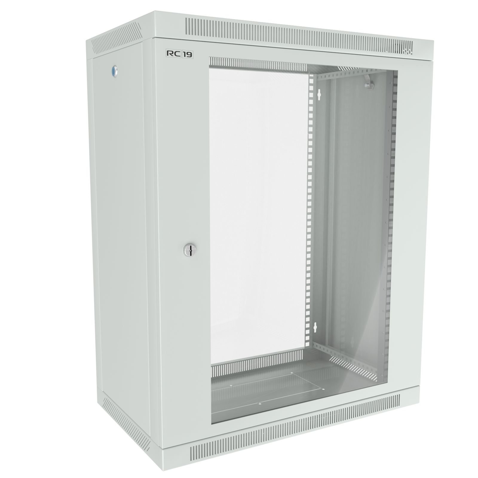 ШРН-Э-15.35 G — Шкаф телекоммуникационный настенный RC19, 15U (Ш600 х Г350), дверь стекло
