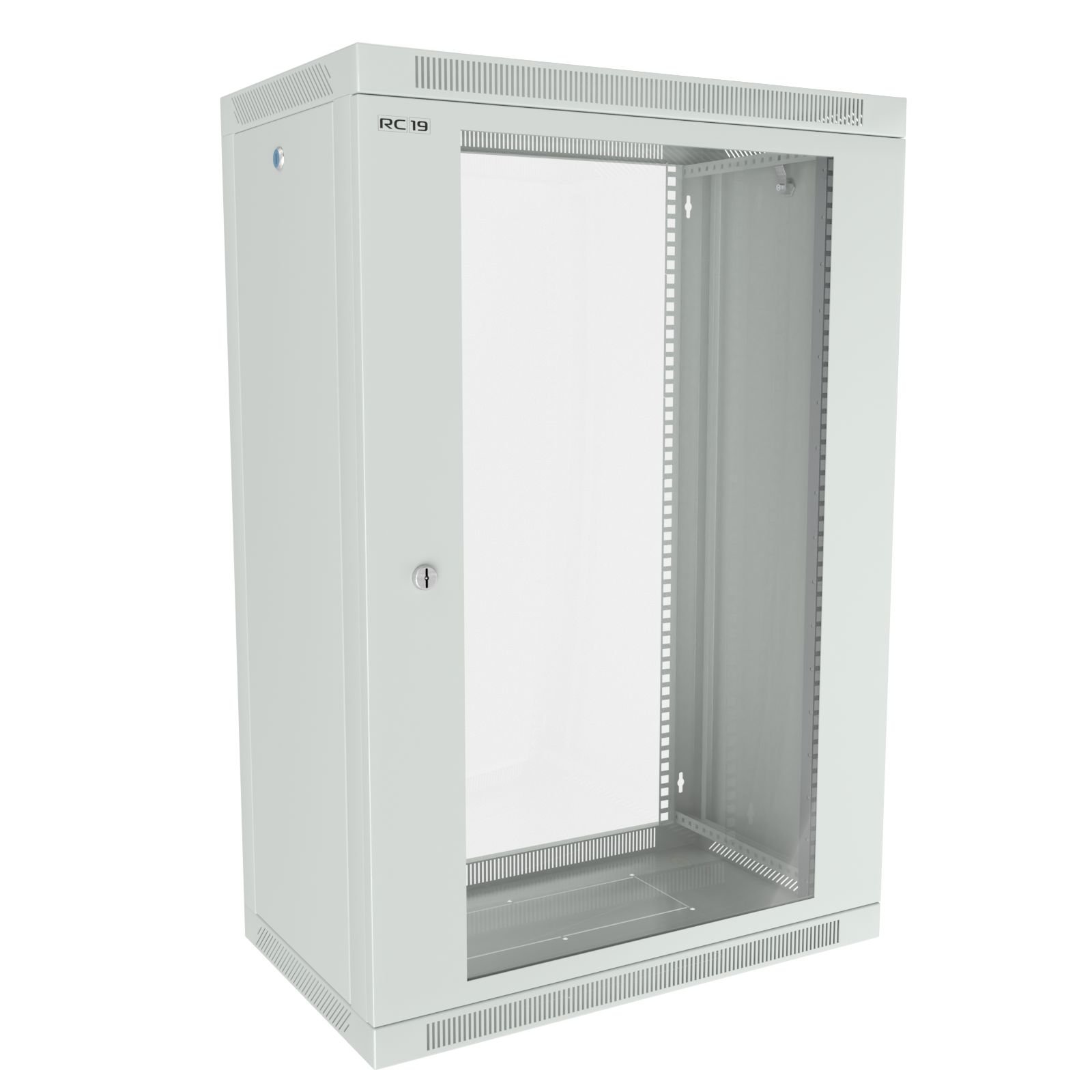 ШРН-Э-18.35 G — Шкаф телекоммуникационный настенный RC19, 18U (Ш600 х Г350), дверь стекло