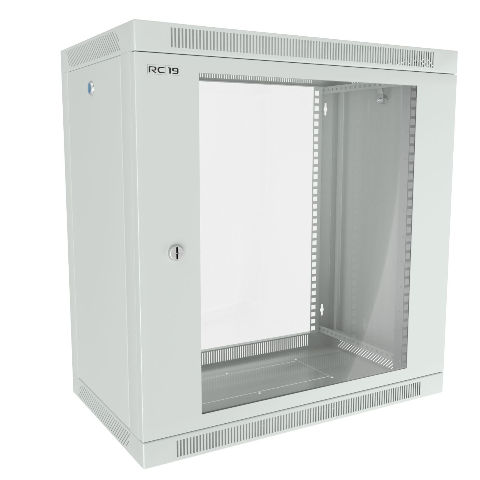ШРН-Э-12.35 G — Шкаф телекоммуникационный настенный RC19, 12U (Ш600 х Г350), дверь стекло