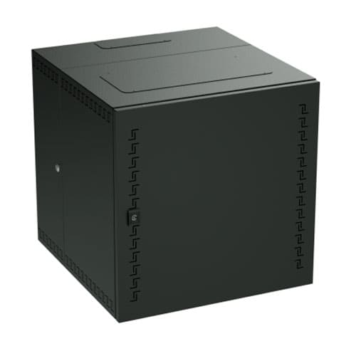 R5STI1265MTB — Навесной 19″ IT-корпус ДКС серии STI 12U, 600х600х650, дверь сплошная, RAL9005