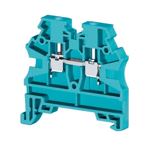 304201RP — Клеммник на DIN-рейку Klemsan AVK2,5 RD(RP), 2,5мм.кв., синий, (100 шт)