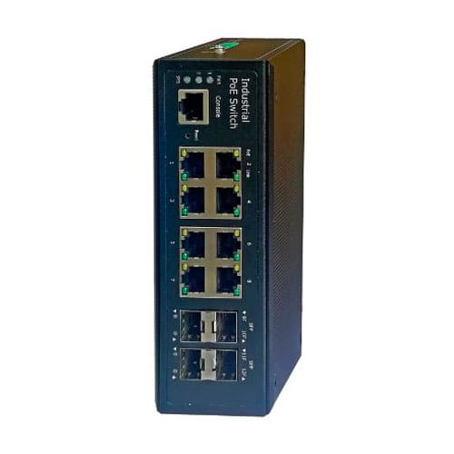NIS-3500-5408PGE (69PG0804) — управляемый промышленный коммутатор NSGate, L2/L2+, 8 портов PoE, 4 SFP/1G