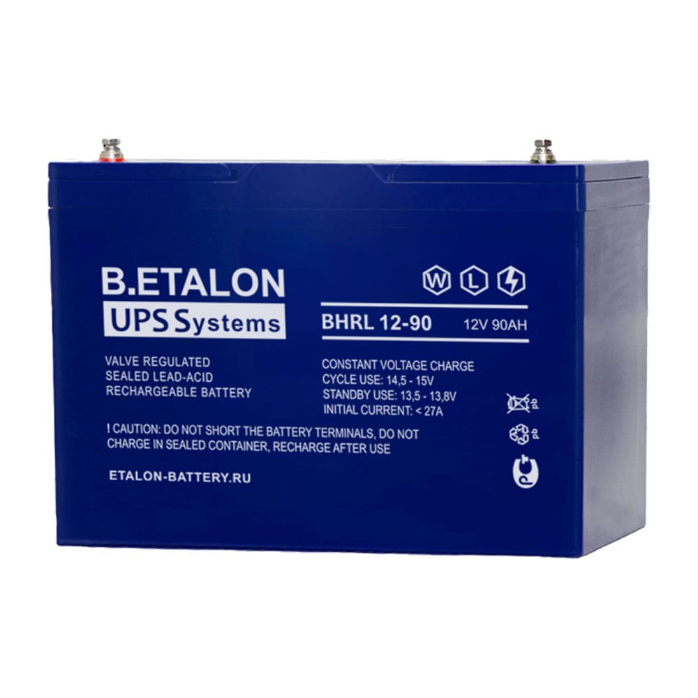 BHRL 12-90 — Аккумулятор ETALON, 12В, 90 А·ч