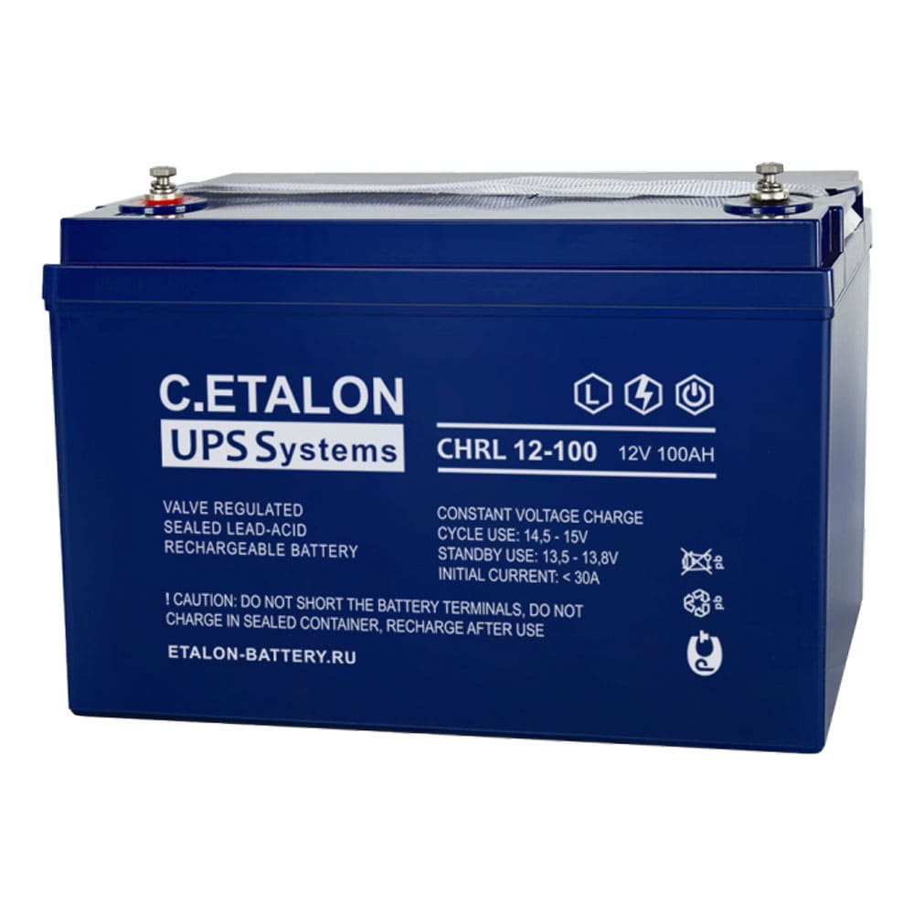 CHRL 12-100 — Аккумулятор ETALON, 12В, 100 А·ч