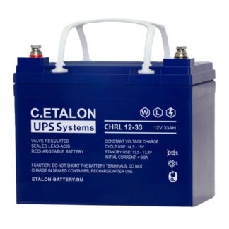 CHRL 12-33 — Аккумулятор ETALON, 12В, 33 А·ч