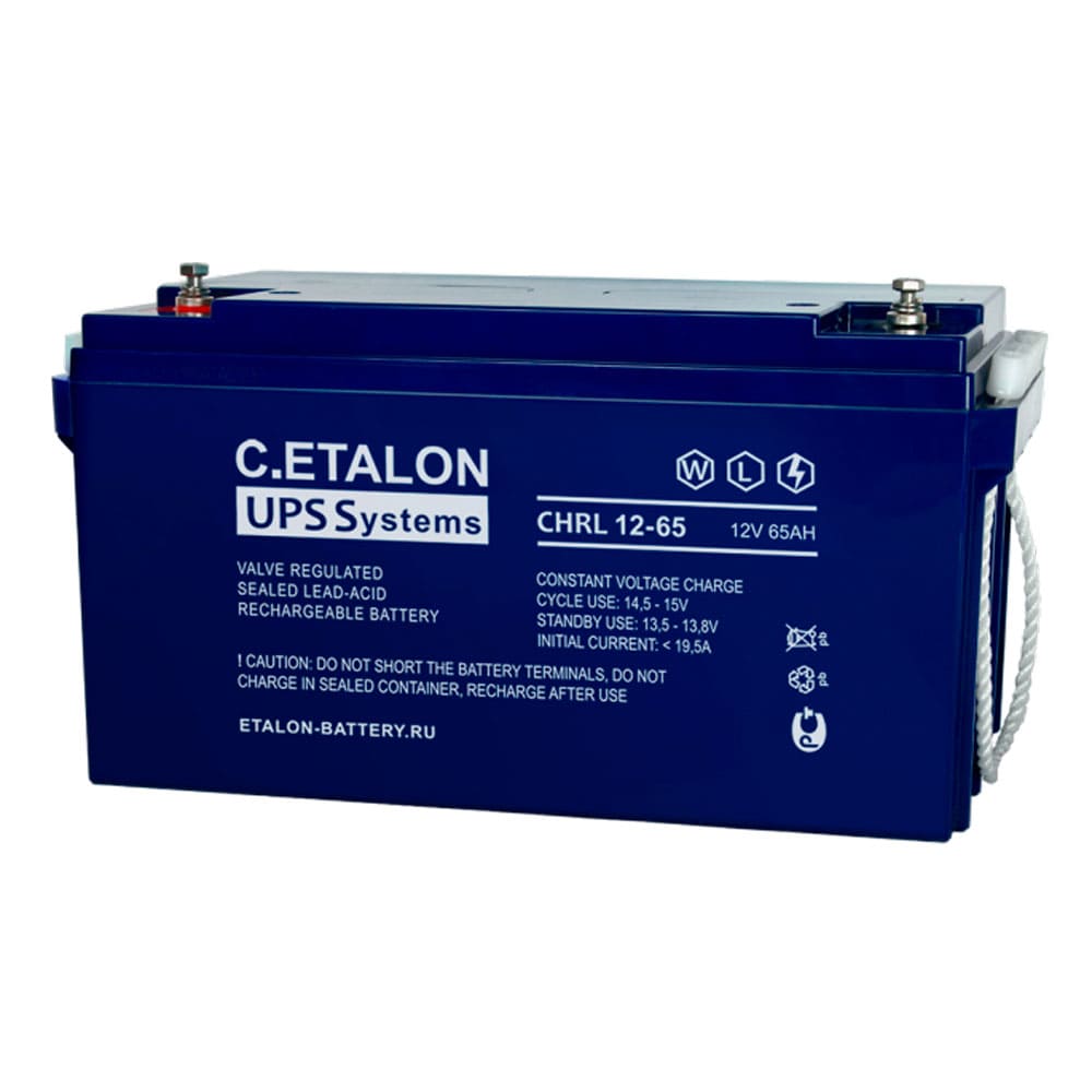 CHRL 12-65 — Аккумулятор ETALON, 12В, 65 А·ч