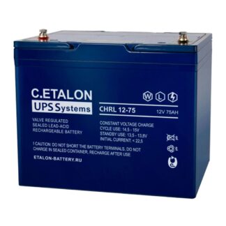 CHRL 12-75 — Аккумулятор ETALON, 12В, 75 А·ч