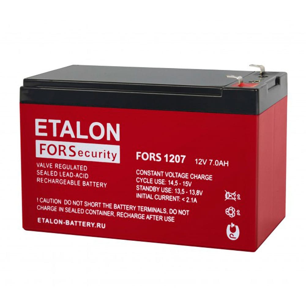 FORS 1207 — Аккумулятор ETALON, 12В, 7 А·ч