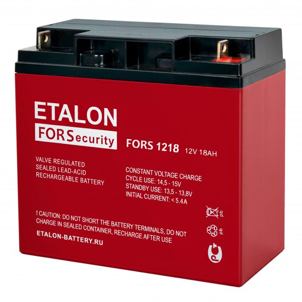 FORS 1218 — Аккумулятор ETALON, 12В, 18 А·ч
