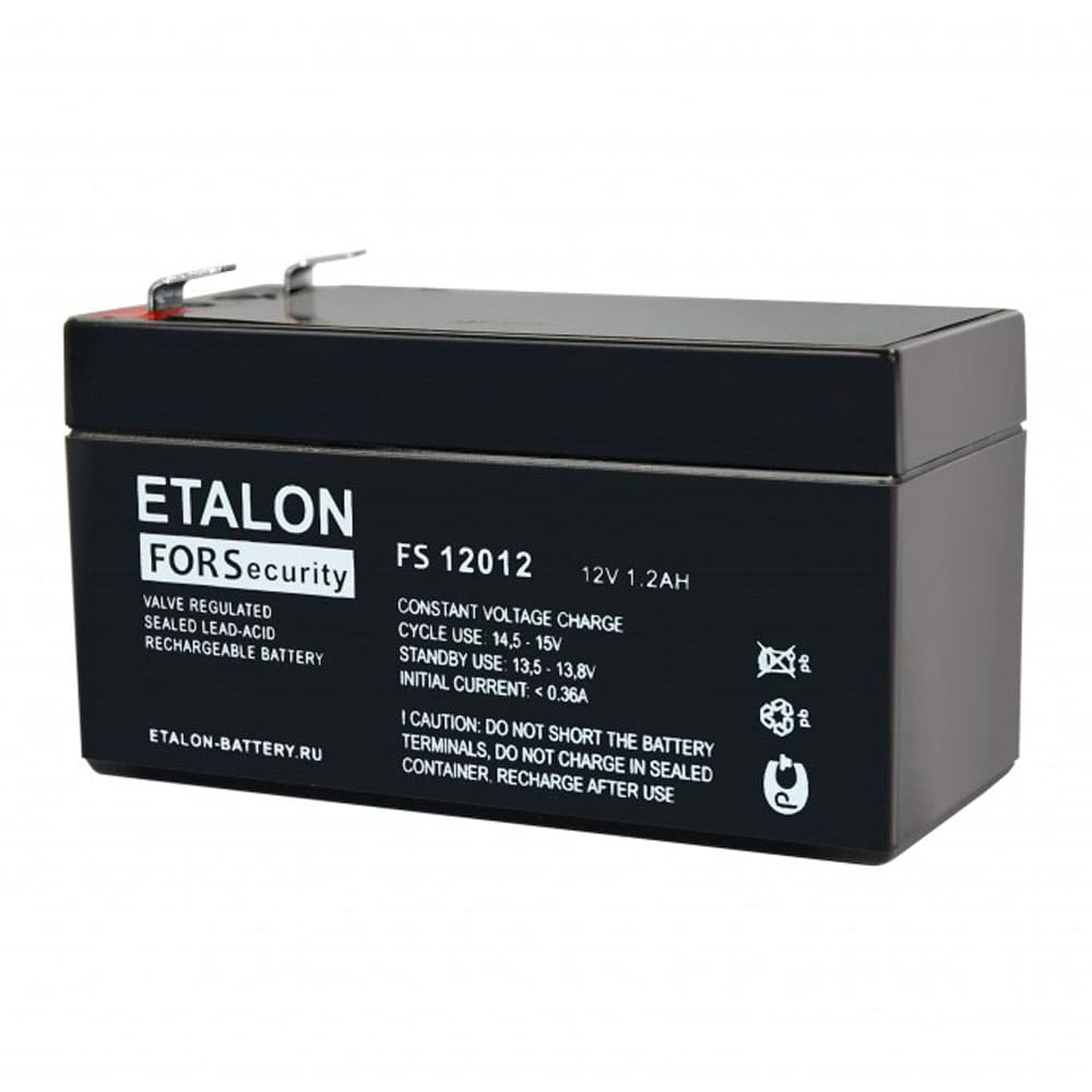 FS 12012 — Аккумулятор ETALON, 12В, 1.2 А·ч