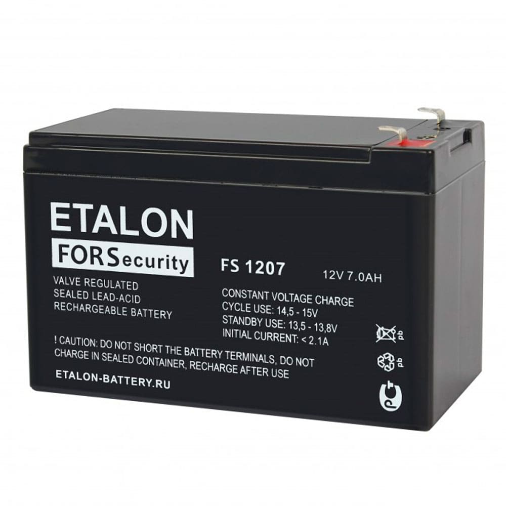 FS 1207 — Аккумулятор ETALON, 12В, 7 А·ч
