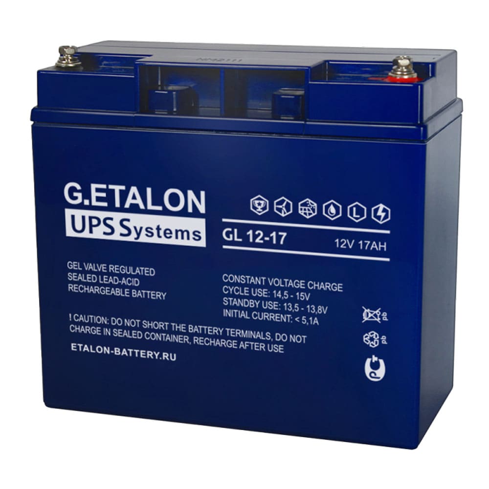 GL 12-17 — Аккумулятор ETALON, 12В, 17 А·ч