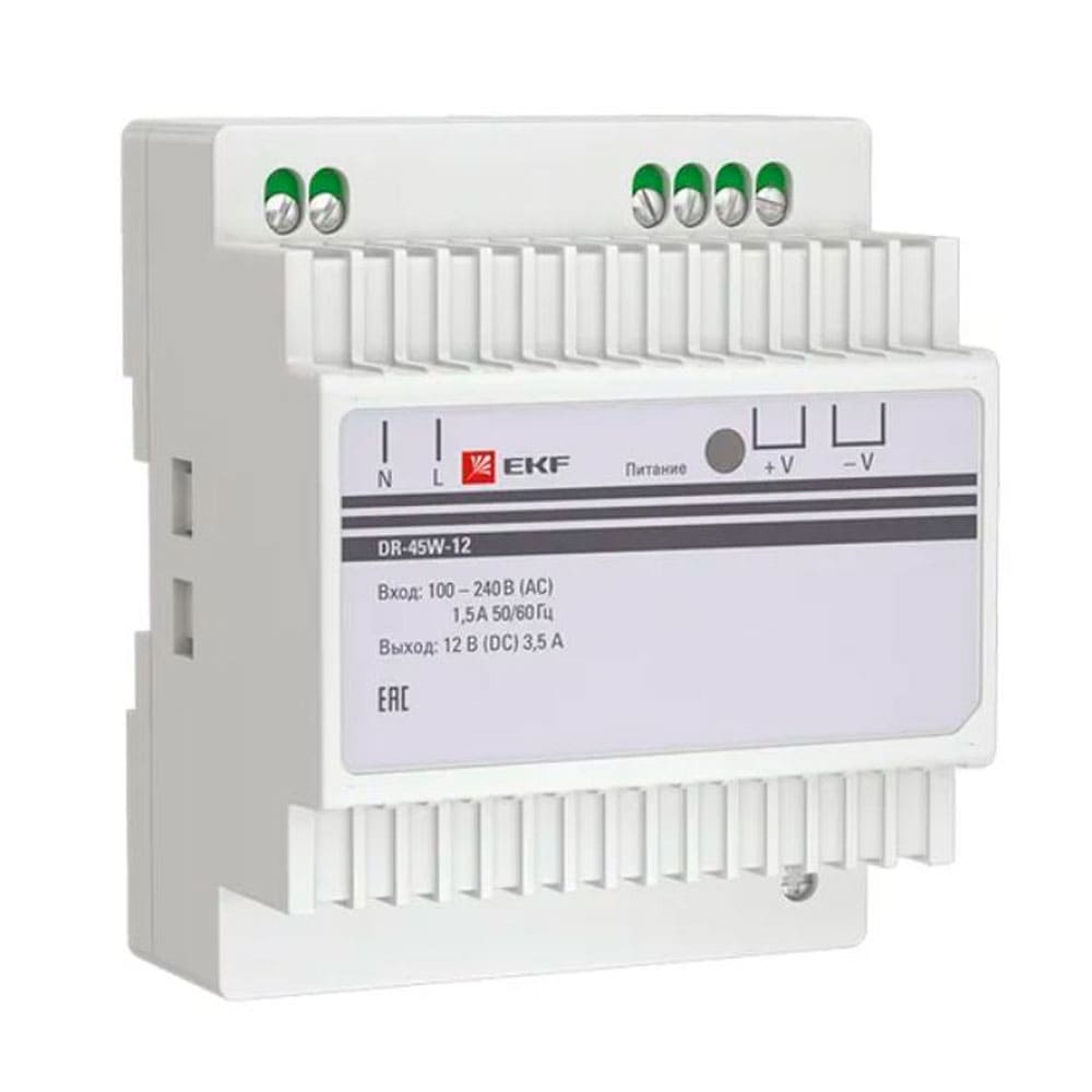 DR-45W-12 — Блок питания EKF PROxima, 45 Вт, 12 В
