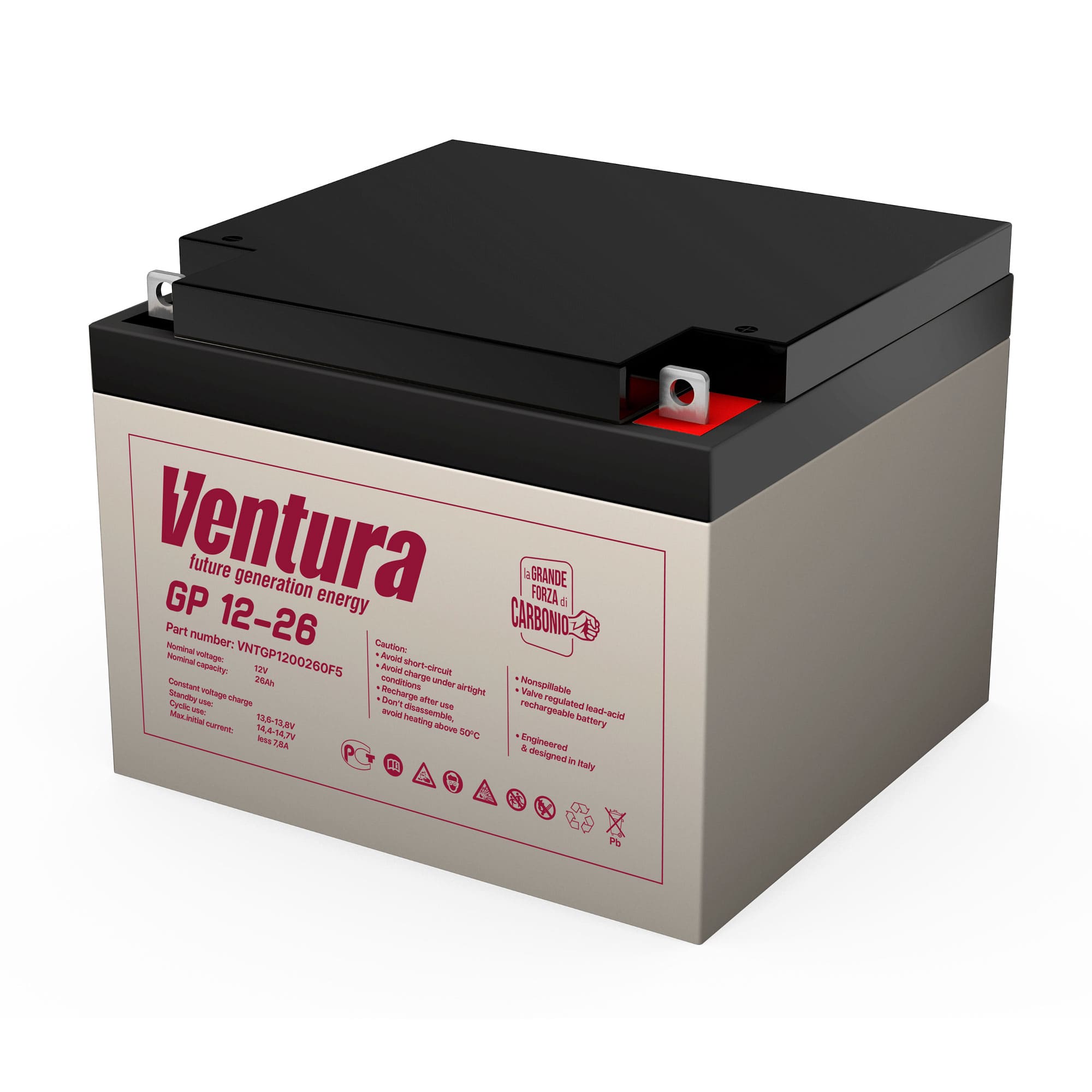 GP 12-26 — Аккумулятор VENTURA, 12 В, 26 А·ч