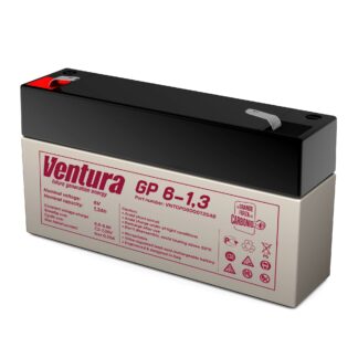 GP 6-1.3 — Аккумулятор VENTURA, 6 В, 1.3 А·ч