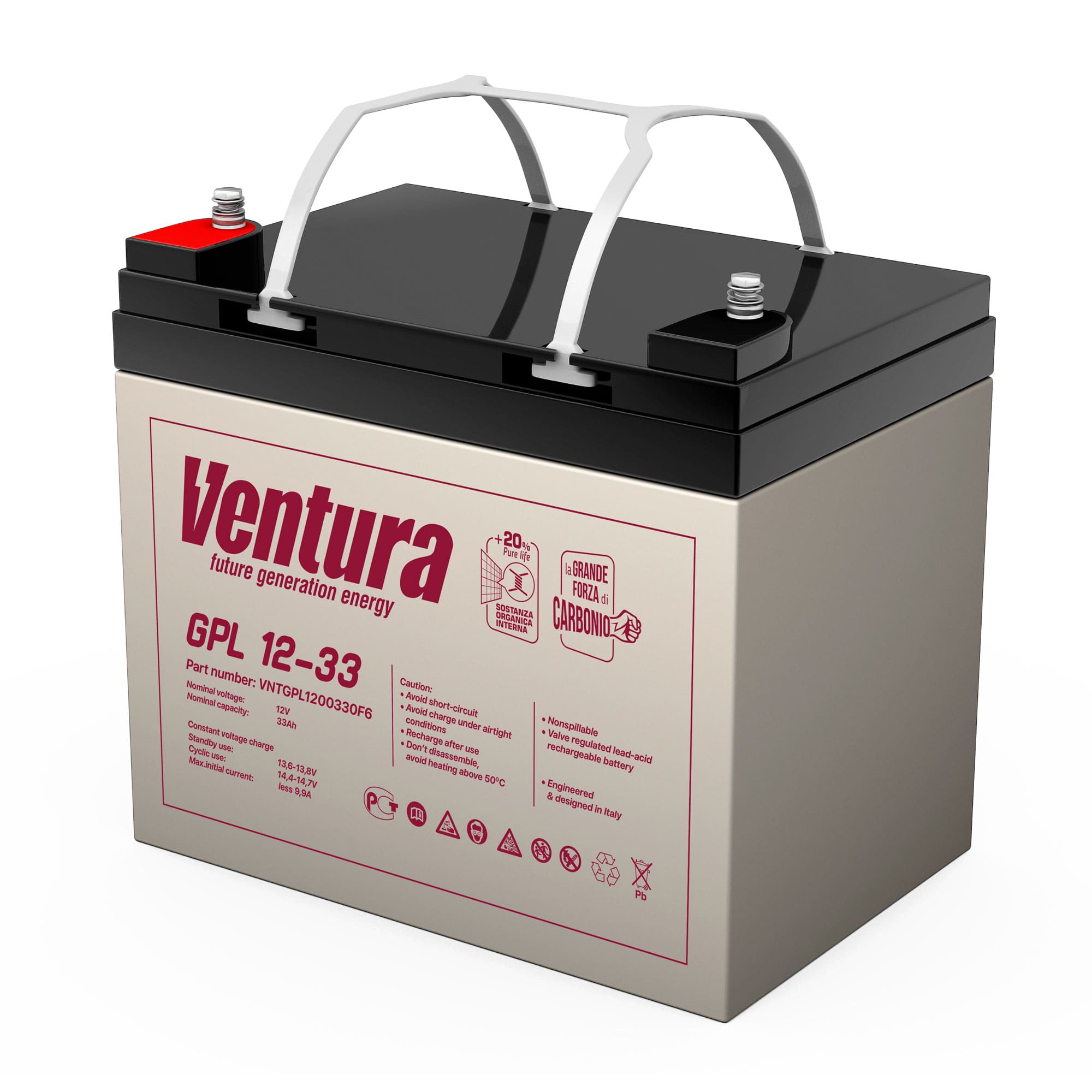 GPL 12-33 — Аккумулятор VENTURA, 12 В, 34 А·ч