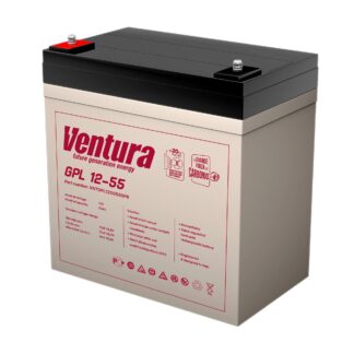 GPL 12-55 — Аккумулятор VENTURA, 12 В, 58 А·ч